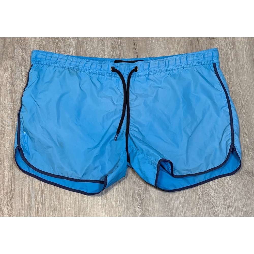 Roberto Ricci Designs RRD Mens Blue‎ Swim Trunks Board Shorts Mesh Lined Size 36